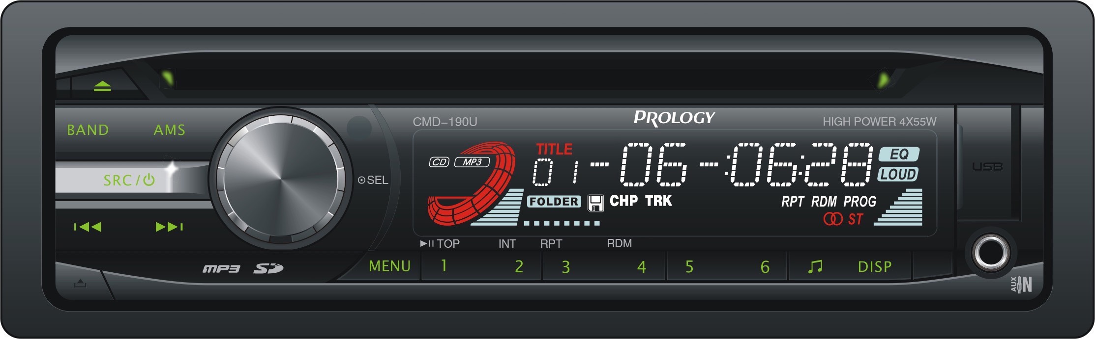 Перейти к просмотру продукта PROLOGY CMD-190U мультимедийный центр